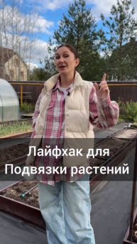 Лайфхак для подвязки растений