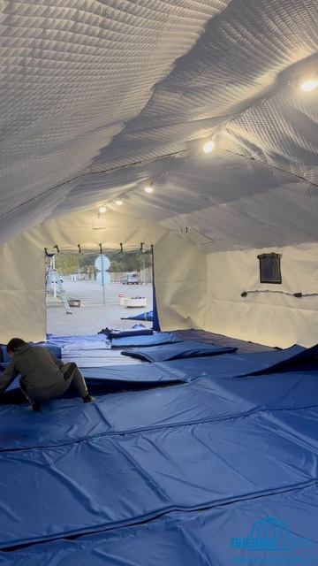 Пневмокаркасный надувной модуль для ликвидации последствий экологических катастроф