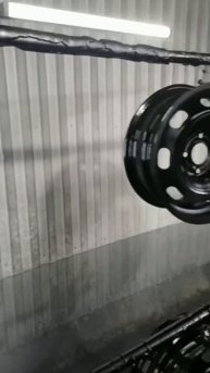 Порошковая полимерная покраска реставрация дисков авто R15 железные чёрный супер глянец 38050320326
