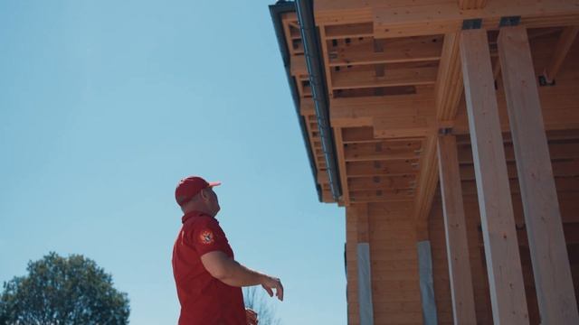 Обзор строящегося дома из клееного бруса 🏡
