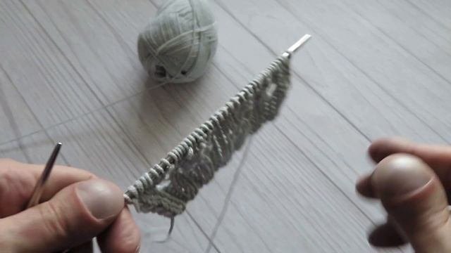 Нежнейший узор спицами Бабочки - косички \\ Подробный МК