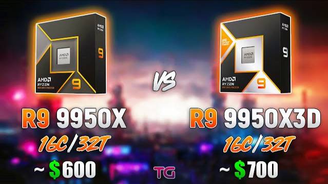 Ryzen 9 9950X vs Ryzen 9 9950X3D - Test in 12 Games
