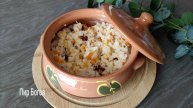 Молочная рисовая каша с тыквой