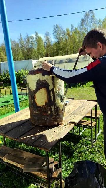 АСМР) Звуки очистки бойлера от утеплителя, металла и м?
