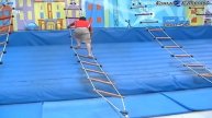 Не получилось забраться ☺ Rope ladder climbing