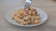 Грузинский салат Рассвет! Очень вкусный и необычный. Из простых продуктов.