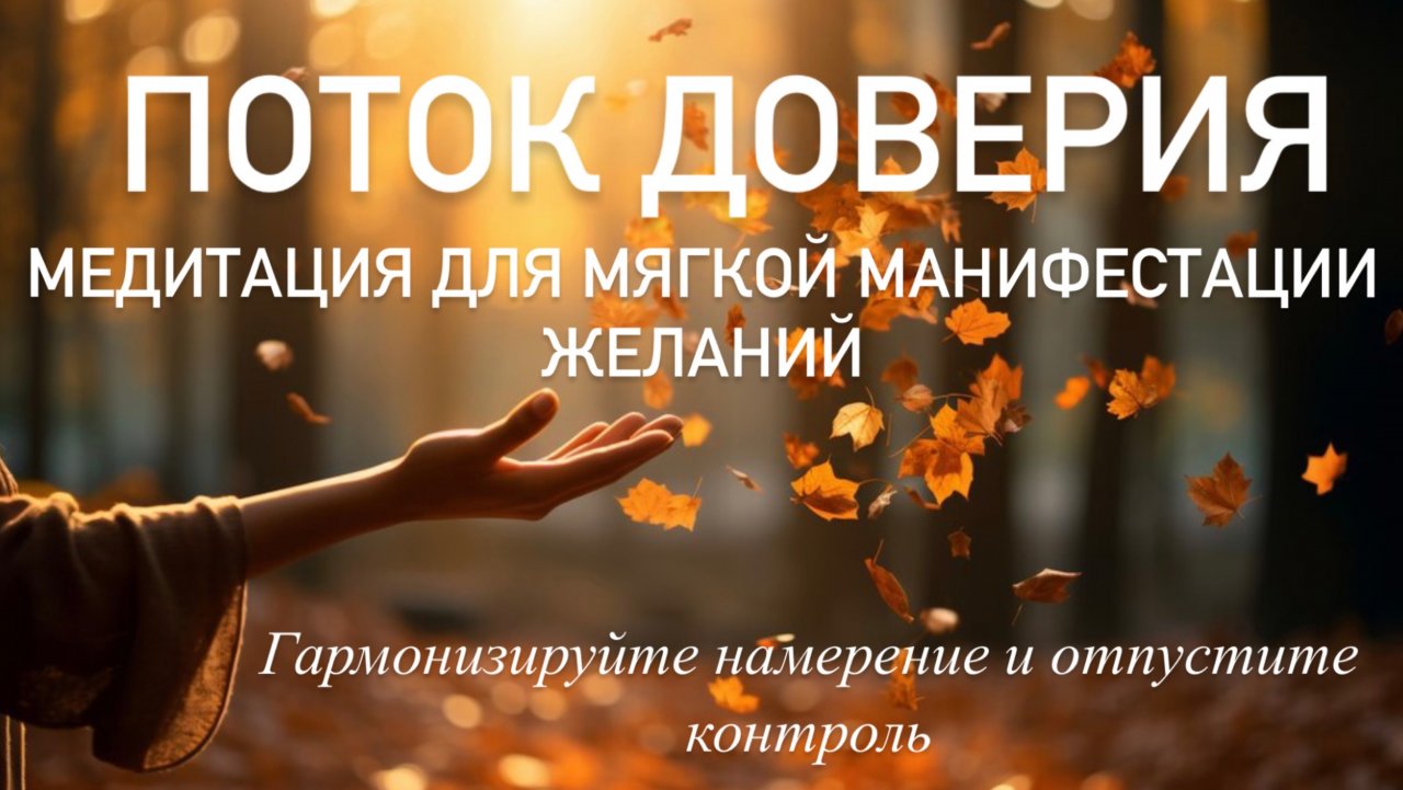 Медитация манифестация желания, снижение важности 💥 КАК ОТПУСТИТЬ контроль и довериться Вселенной?