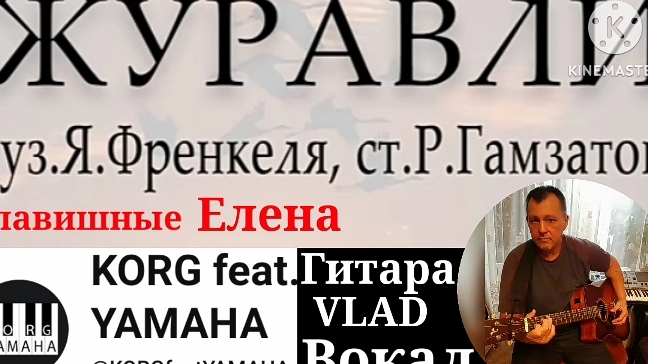 ,, ЖУРАВЛИ " Муз Я. Френкеля, стихи Р. Гамзатова. Клавиши Елена, гитара - вокал Vlad. Кавер.