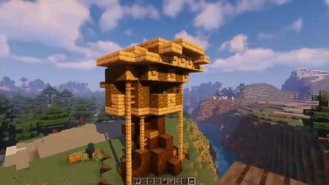 Tree House Minecraft 1.16 Building - Дом на Дереве в Майнкрафт 1.16 - Стро
