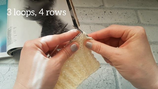 Шикарный фоновый узор на основе резинки ❤ knitting pattern.