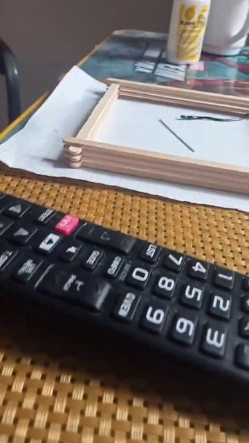 Поделки из деревянных палочек, Домик из палочек морож?