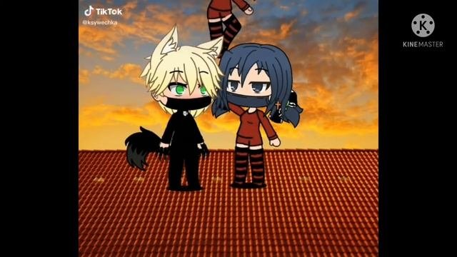 Видео из тик ток. Gacha club леди баг и супер кот