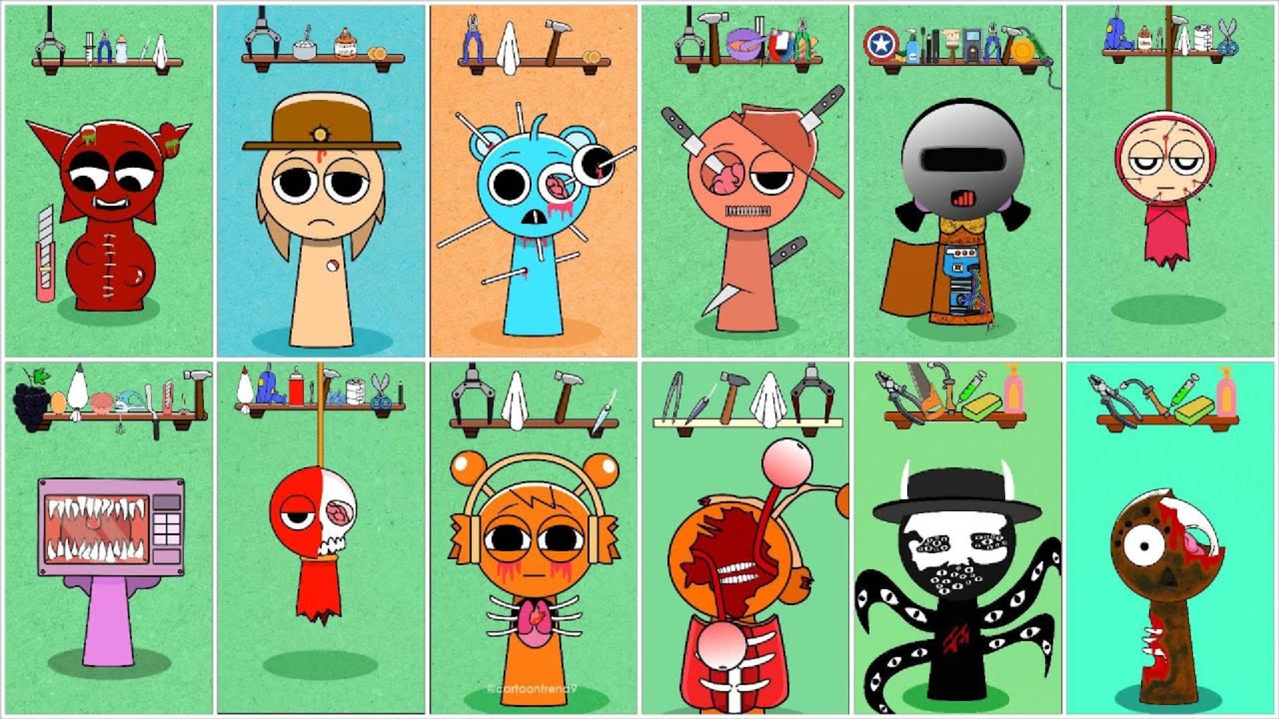 Спринклирование НА ВСЕХ этапах | Сборник Incredibox