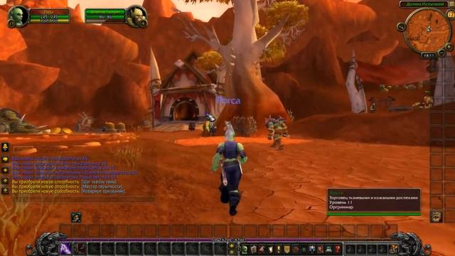 WoWCircle 4.3.4 - ( часть 1 ) - прохождение за разбойницу - орчиху ( ур.1-19 )