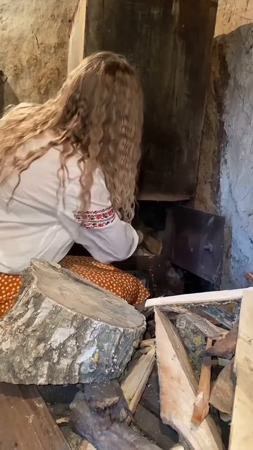 Умеете баню топить? 😀 #деревня #хозяйство #коровы #ого?