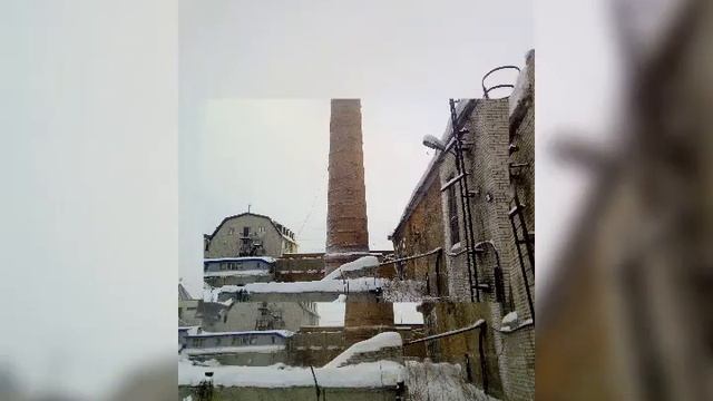 Демонтаж дымовой трубы. г.Новосибирск
