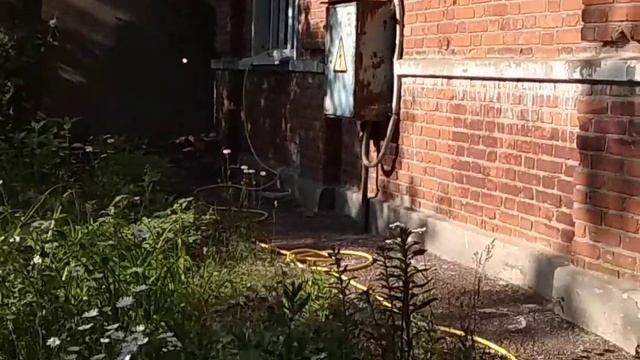06.06.2021 Сосед поливает газон в В. городке 2 у дома 44 VID 202106