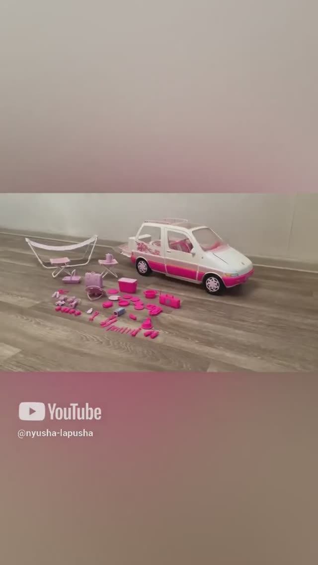 Обзор машины Барби  car Barbie Mini Van 1995