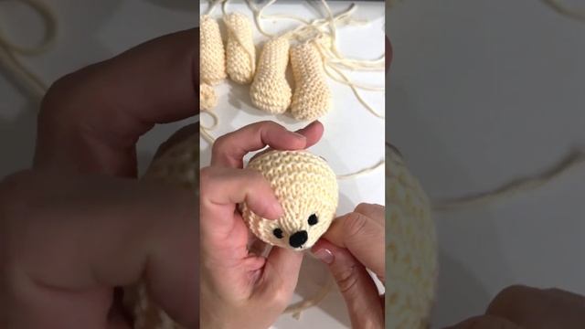 Вышиваем глазки. МК "Мишка Тедди"/Teddy bear pattern
