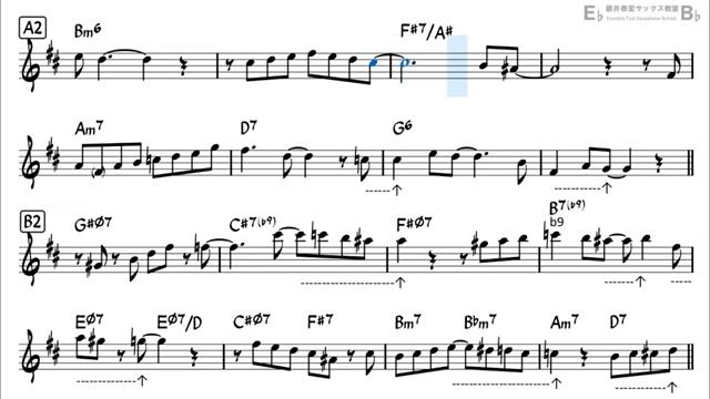 The Gentle Rain - Backing Track with Sheet Music for Tenor Sax [get-save.com]