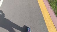 Фитнес катание на роликовых коньках с колёсами Rollerblade 90mm.