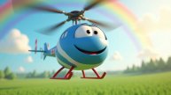 Для детей 🚁 «Синий вертолёт» — детский мультик про полицейский вертолёт