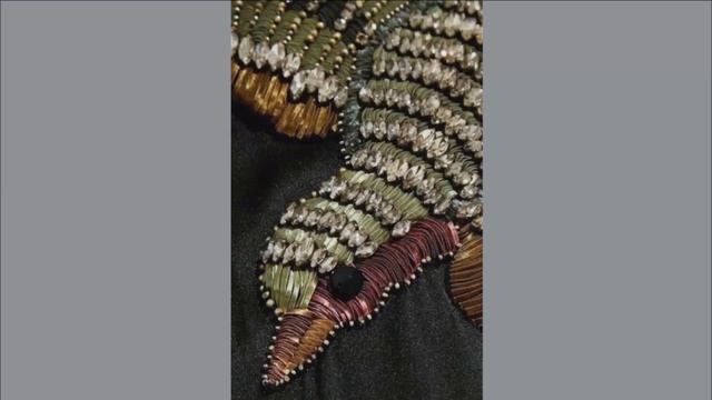Вышитые птицы   аппликация или брошь 24 10 2024