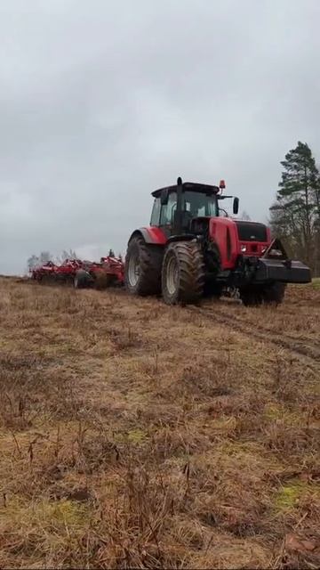 МТЗ-3522. Обработка Почвы.