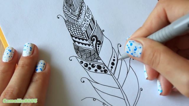 DIY: Мой SketchBOOK РИСУЮ  Дудлинг перо Оформление ЛД, скетчбука