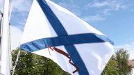 В Балтийске состоялась церемония подъема Андреевского флага на новейшем морском тральщике