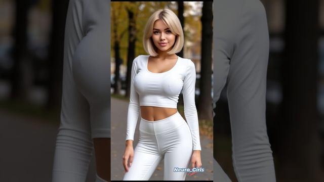 Нейро девушки в белом