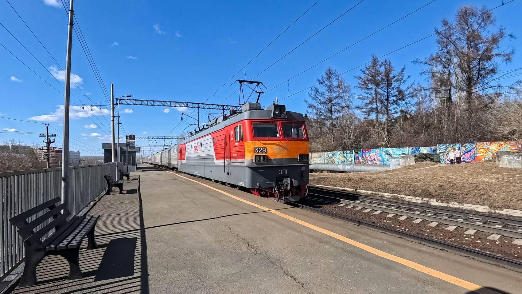 ЭП1-329. Владивосток-Москва.