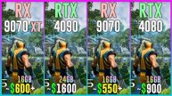 RX 9070 XT vs RTX 4090 vs RX 9070 vs RTX 4080 - Test in 25 Games