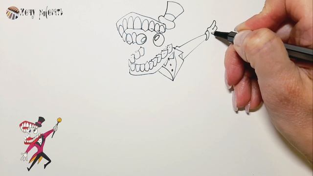 Рисуем Кейна Удивительный Цифровой Цирк / Haw to draw CAINE