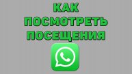 Как посмотреть посещения в Ватсапе
