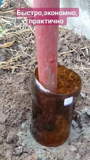 Установка столбов под виноград. Как продлить жизнь ме?