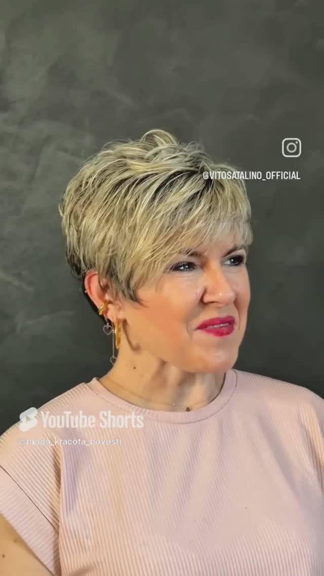 Элегантная Пикси после 55 лет👍