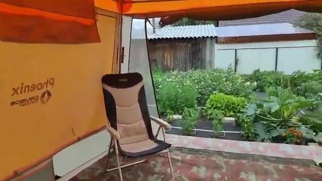 Зона отдыха в огороде, лето 2022