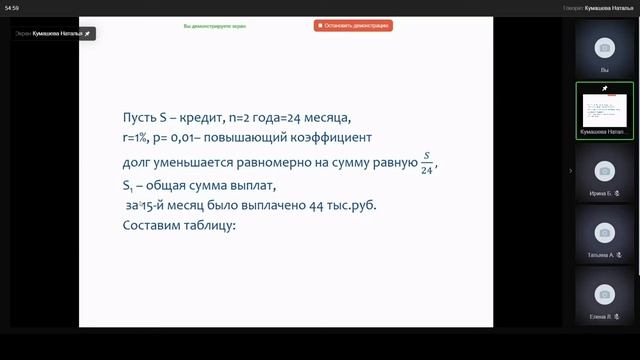 Математика 11 класс решение экономических задач