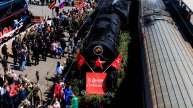 Поезд Победы прибыл во Владивосток с экспонатами военной техники и «солдатской» кашей
