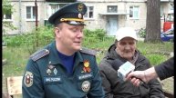 Зареченские огнеборцы поздравили ветерана-пожарного и установили для него лавочку