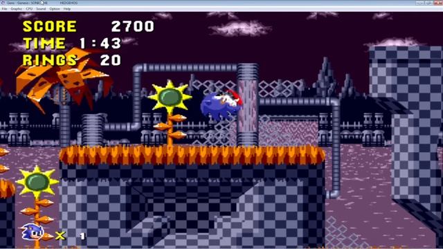 Sonic Bad Future Editions (GEN) Gameplay on Sonic 1 Hack