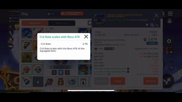 Maplestory M - Phantom - Cнief’s Gear Review【06/06】