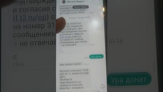 Небольшой список чеков о донате в Мадаут