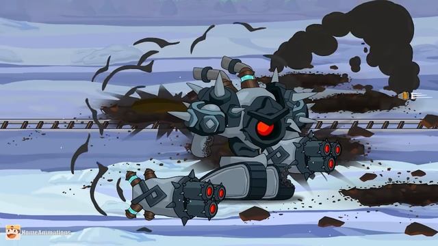 HomeAnimations – Мультики про танки  Щит Морока, огонь Арта-Монстра, мощь Разорителя и хитрость Гибр