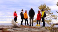 Устье реки Умба и Белое море \ Терский район, Мурманская область
