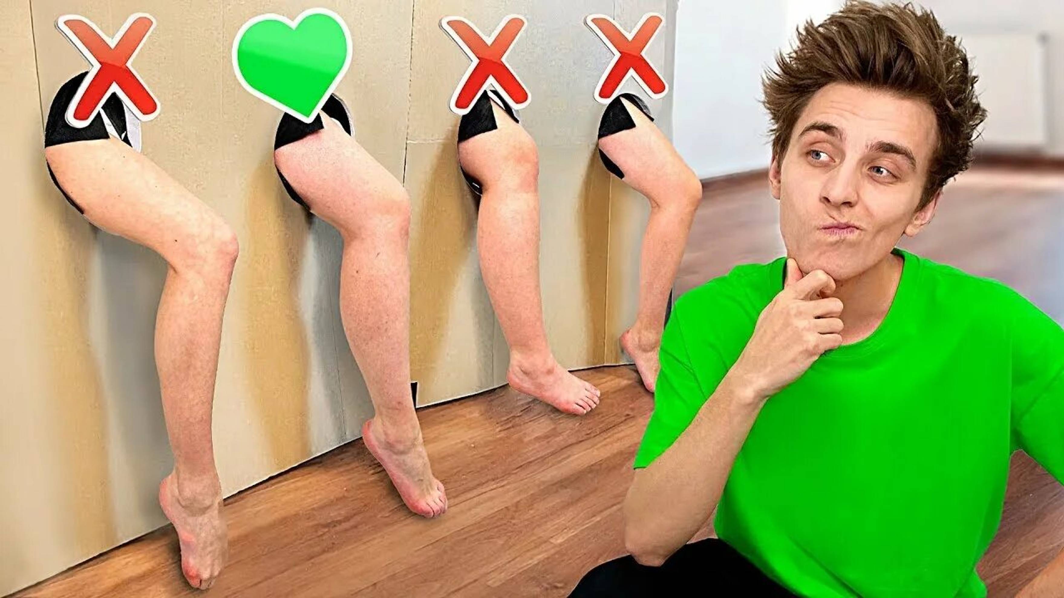 А4 -  ТИНДЕР в Реальной Жизни ПО ЧАСТЯМ ТЕЛА!