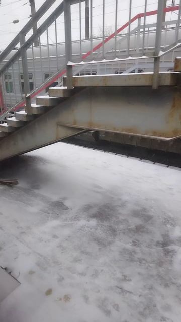 Проезжаем станцию Россошь. Снега навалило уйму