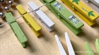 Декоративные прищепки ИСКОРКИ И ЗАЙЧИКИ, дерево, желто-зеленые, 5-8 см, 12 шт, DH9215190-4