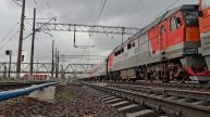 Тепловозы 2ТЭ116УД-019 и ТЭП70-0356 с поездом 46 Иваново - СПб